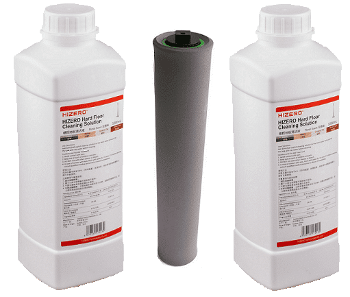 Hizero Cleaning Solution 1L (2 Pack) & Cleaning Brush Combo