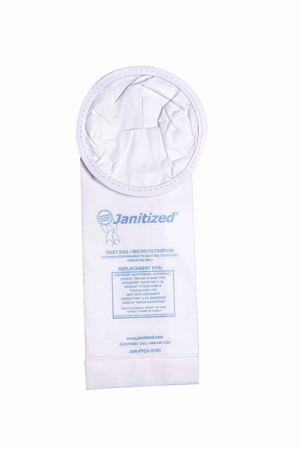 Proteam Super CoachVac 10 QT Vacuum Bags ROUND