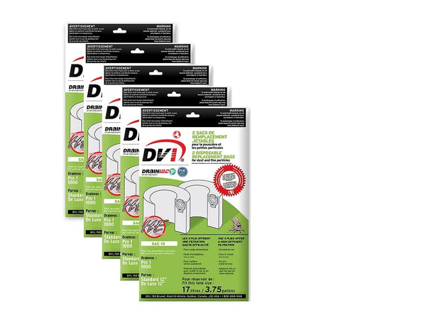 DrainVac SAC-19 Cloth Bags ( 5 )