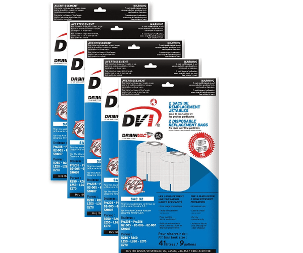 DrainVac SAC-32 Cloth Bags ( 5 )