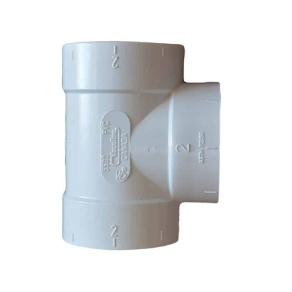 Central Vacuum Short 90° Tee