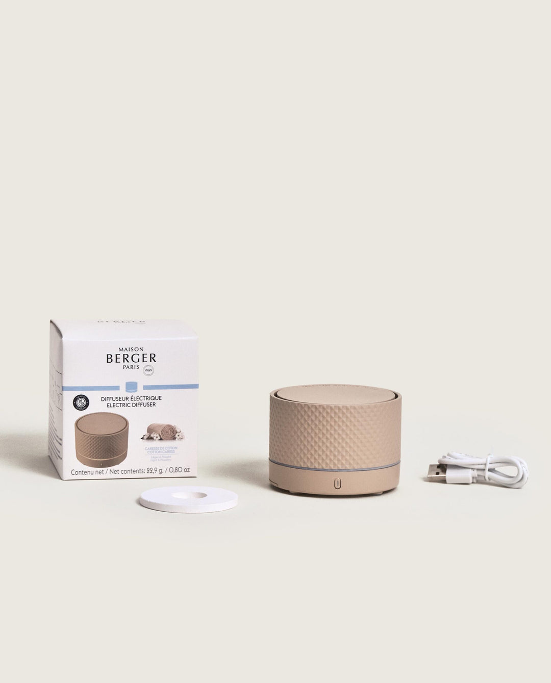 Maison Berger Nomad Electric Diffuser Sand – Cotton Caress