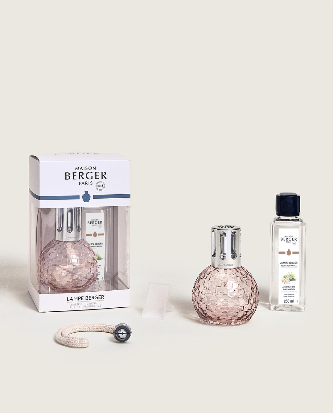 Maison Berger Disco Pink Lampe Berger Gift Set with Black Angelica 250 ml