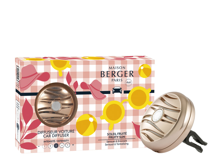 Maison Berger Pink Copper Car Diffuser Set – Fruity Sun