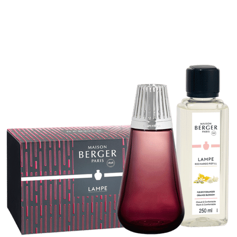 Amphora Raspberry Lampe Gift Set + 250ml Orange Blossom