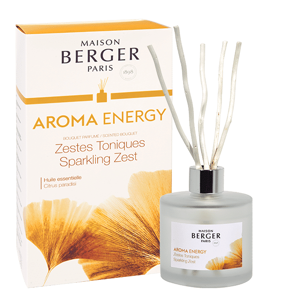 Aroma Energy Pre-filled Reed Diffuser- Sparkling Zest – 180ml
