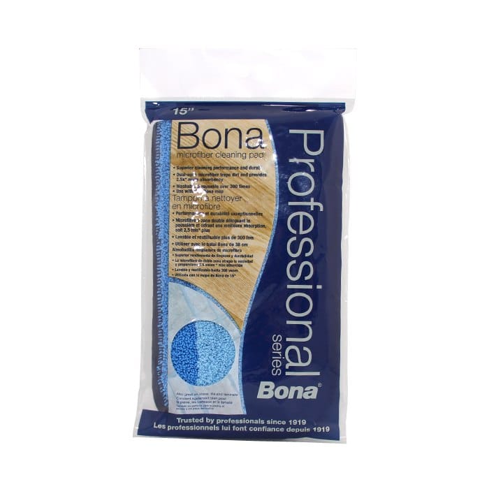 BONA PRO MICROPLUS MOP CLEANING PAD 15"