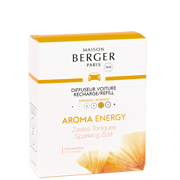 Car Diffuser Refill – Aroma Energy Sparkling Zest 2 Pack