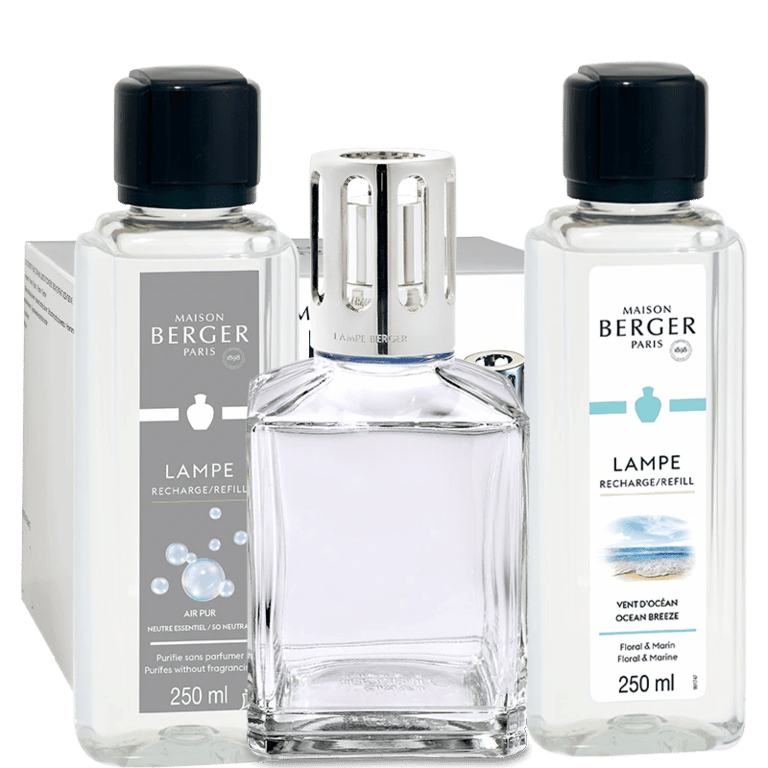 Essential Square Lamp Gift Set + 250ml So Neutral + 250ml Ocean Breeze