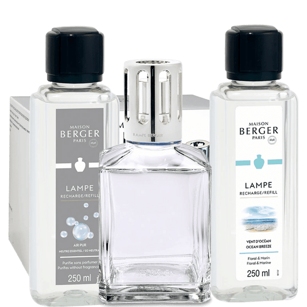 Essential Square Lamp Gift Set + 250ml So Neutral + 250ml Ocean Breeze
