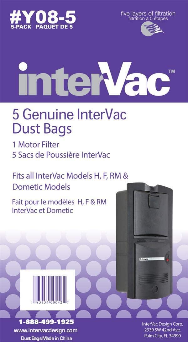 Intervac Y08-5 Central Vacuum bags