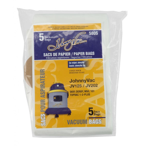 JV125 JohnnyVac  PAPER Bags