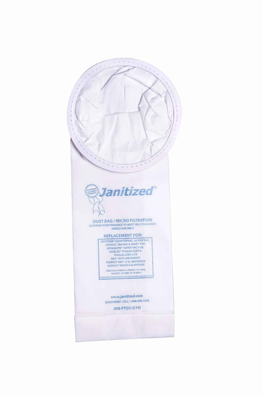 Proteam Super CoachVac 10 QT Vacuum Bags ROUND