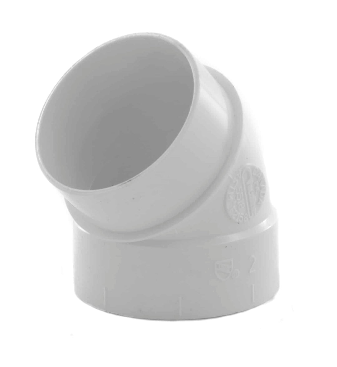 Central Vacuum 45° Elbow/Spigot